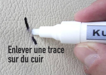 Comment enlever du stylo bic sur canapé en cuir ?