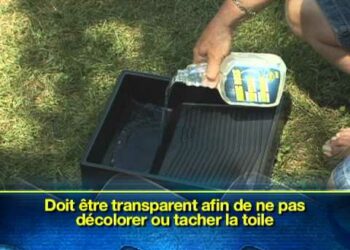 Comment enlever les bulles d'une nappe transparente ?