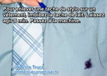 Comment enlever une tache de stylo bille sur du coton ?