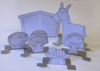 Comment fabriquer les personnages de la crèche en papier ?