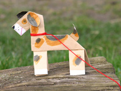 Comment fabriquer un chien en carton ?