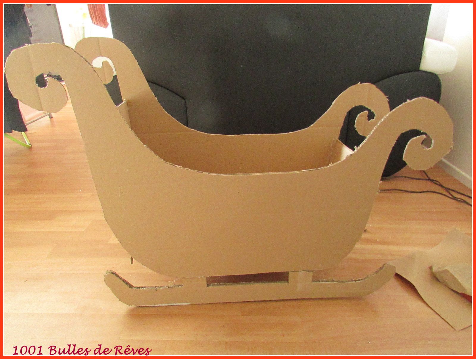 Gabarit Patron Traineau Pere Noel A Imprimer Comment fabriquer un traîneau de Noël