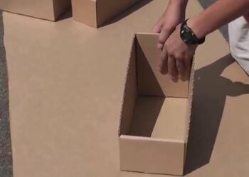 Comment faire des casiers de rangement en carton ?