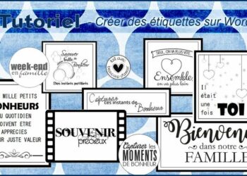 Comment faire des étiquettes sur l'ordinateur ?
