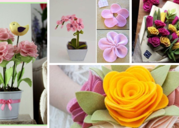 Comment faire des fleurs avec de la feutrine ?