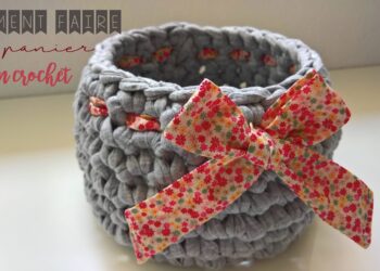 Comment faire durcir un panier en crochet ?