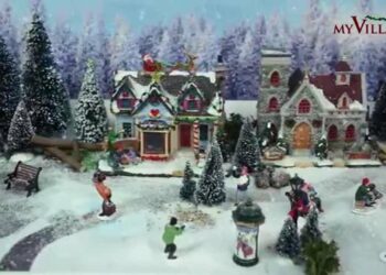 Comment faire le sol d'un village de Noël ?