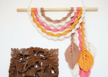 Comment faire tenir des feuilles en macramé ?