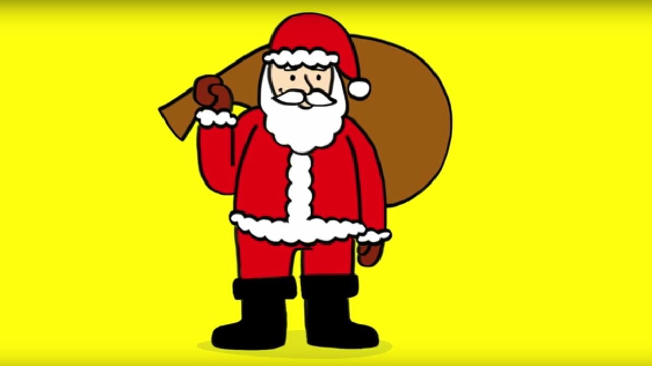 Comment faire un Père Noël en dessin facile