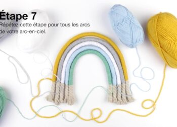 Comment faire un arc-en-ciel Macrame ?