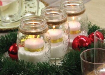 Comment faire un centre de table avec des bougies ?