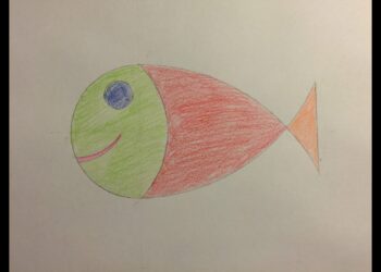 Comment faire un dessin poisson d'avril ?