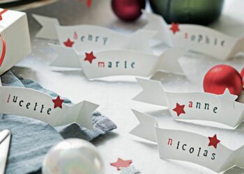 Comment faire un marque place pour Noël ?