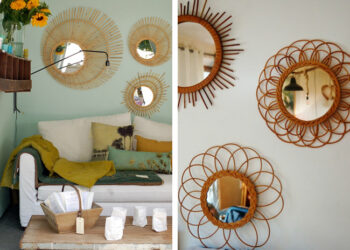 Comment faire un miroir style rotin ?