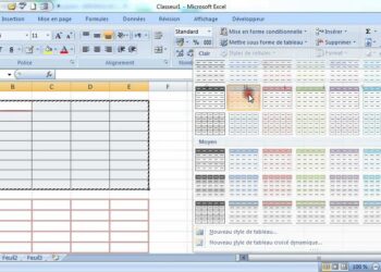 Comment faire un tableau de commande sur Excel ?