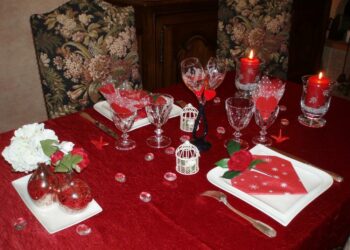 Comment faire une belle table pour la Saint-valentin ?