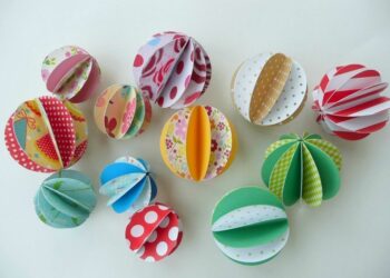 Comment faire une boule en papier 3D ?