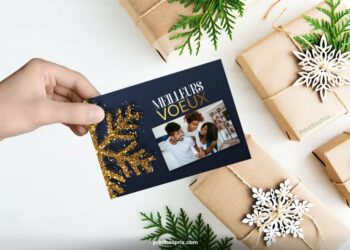Comment faire une carte de vœux avec photo ?