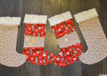 Comment faire une chaussette de Noël en tissu ?