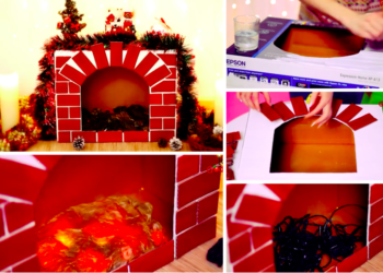 Comment faire une cheminée avec des cartons ?