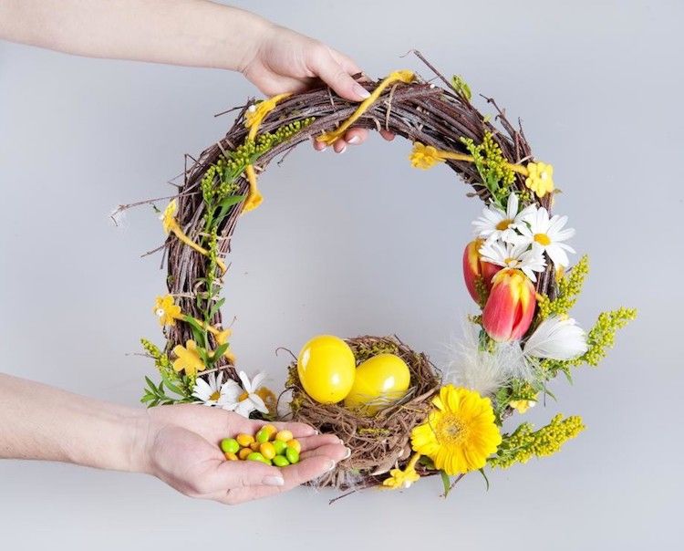 Comment faire une couronne de Pâques
