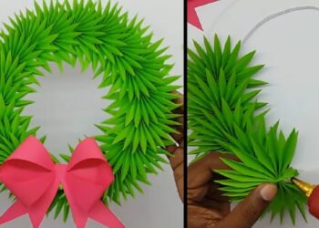 Comment faire une couronne de feuilles ?