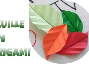 Comment faire une feuille en origami ?