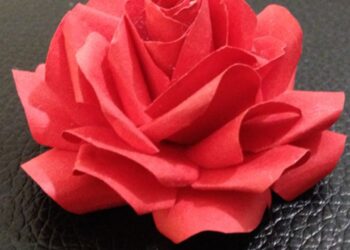 Comment faire une rose en papier soie ?