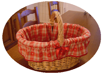 Comment garnir un panier avec du tissu ?