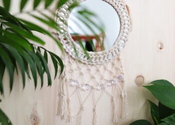 Comment habiller un miroir rond ?