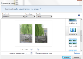Comment mettre plusieurs photos sur une seule page ?
