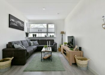 Comment mettre un canapé d'angle dans un petit salon ?