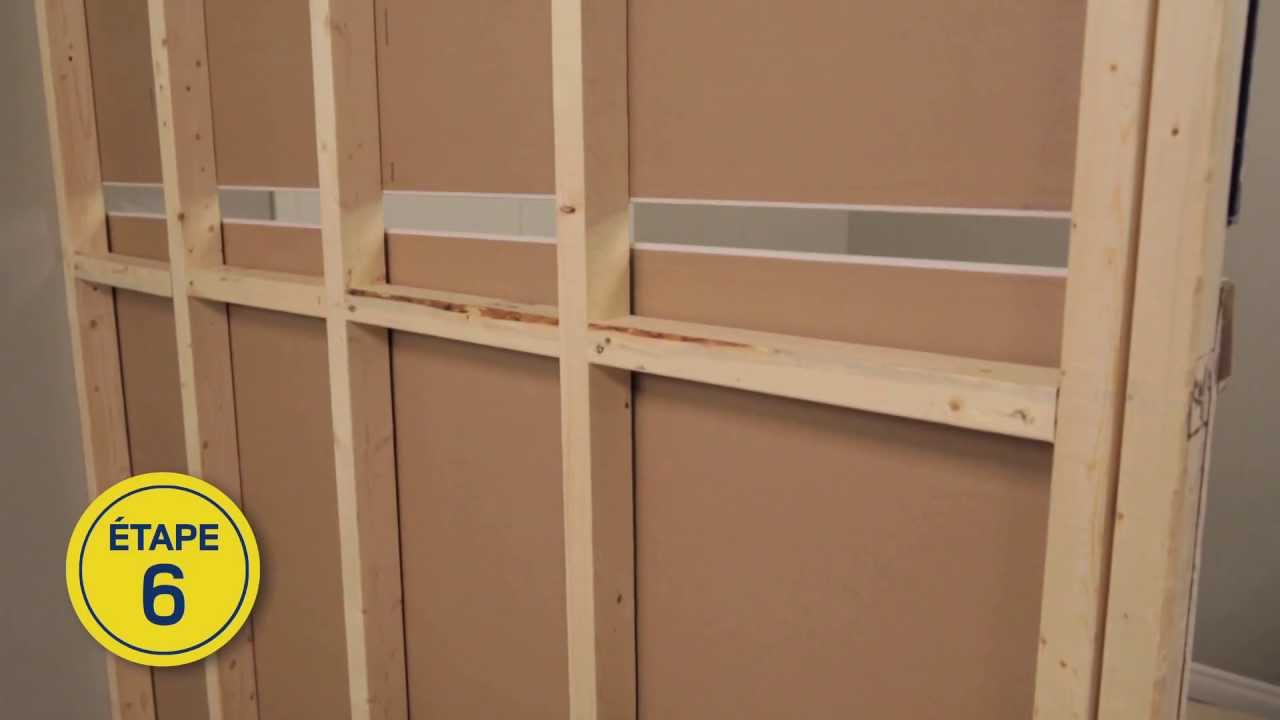 Comment monter une cloison de séparation en bois