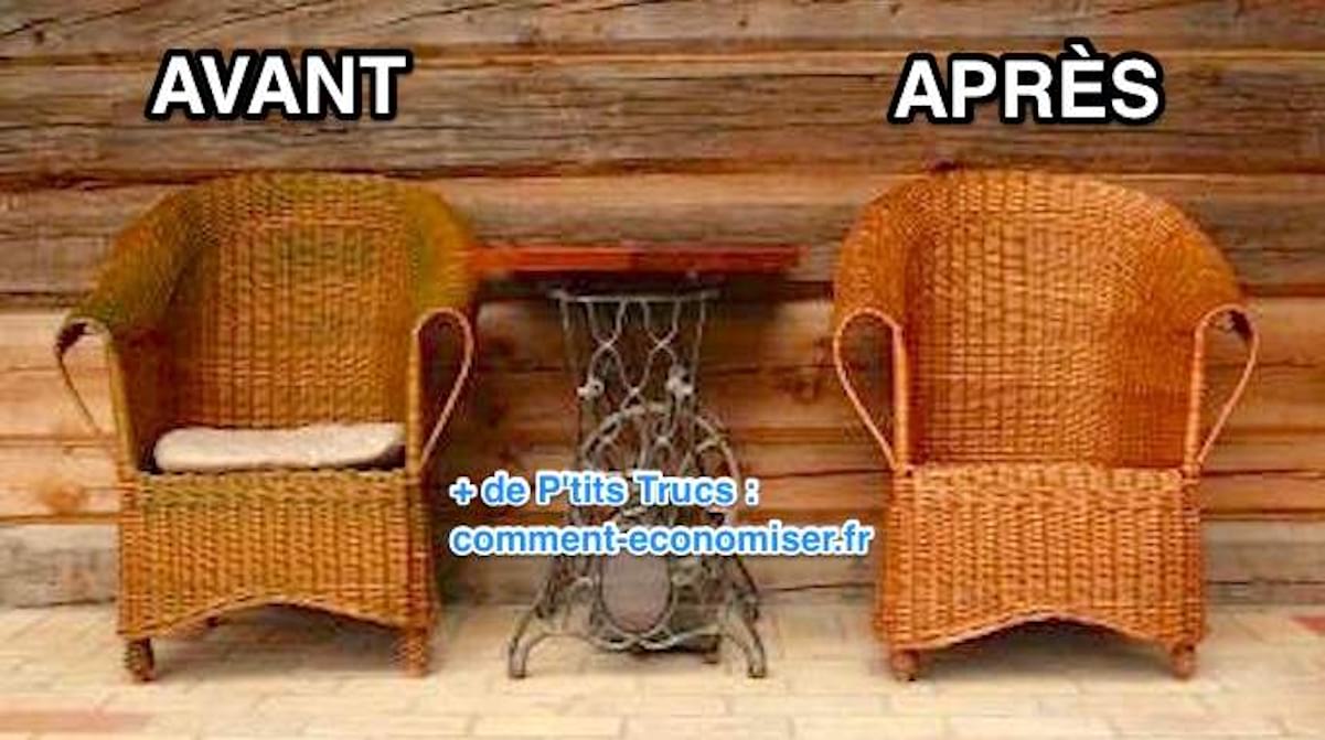 Comment nettoyer un fauteuil en osier
