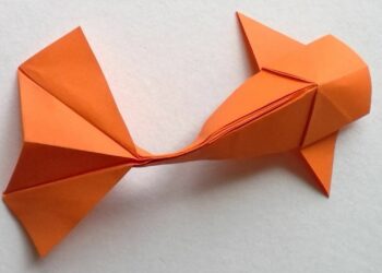 Comment on fait un poisson en origami ?