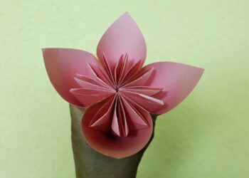 Comment on fait une fleur en papier ?