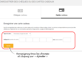 Comment payer avec carte cadeau sur Internet ?