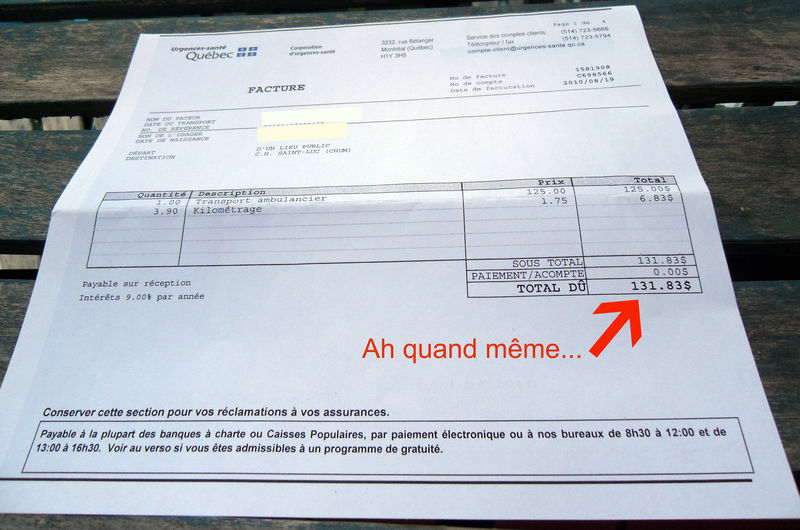 Comment payer facture urgence santé