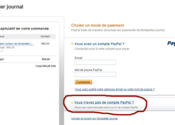 Comment payer quelqu'un qui a un compte PayPal ?