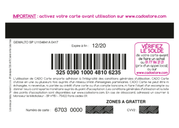 Comment payer sur Internet avec la carte cado ?