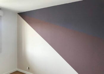 Comment peindre un mur en 2 couleurs en diagonale ?