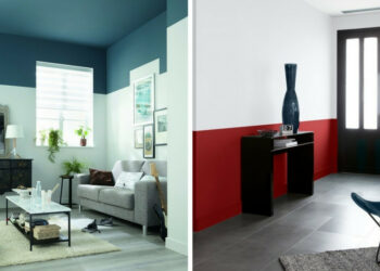 Comment peindre un séjour avec 2 couleurs ?
