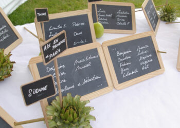 Comment présenter son plan de table mariage ?