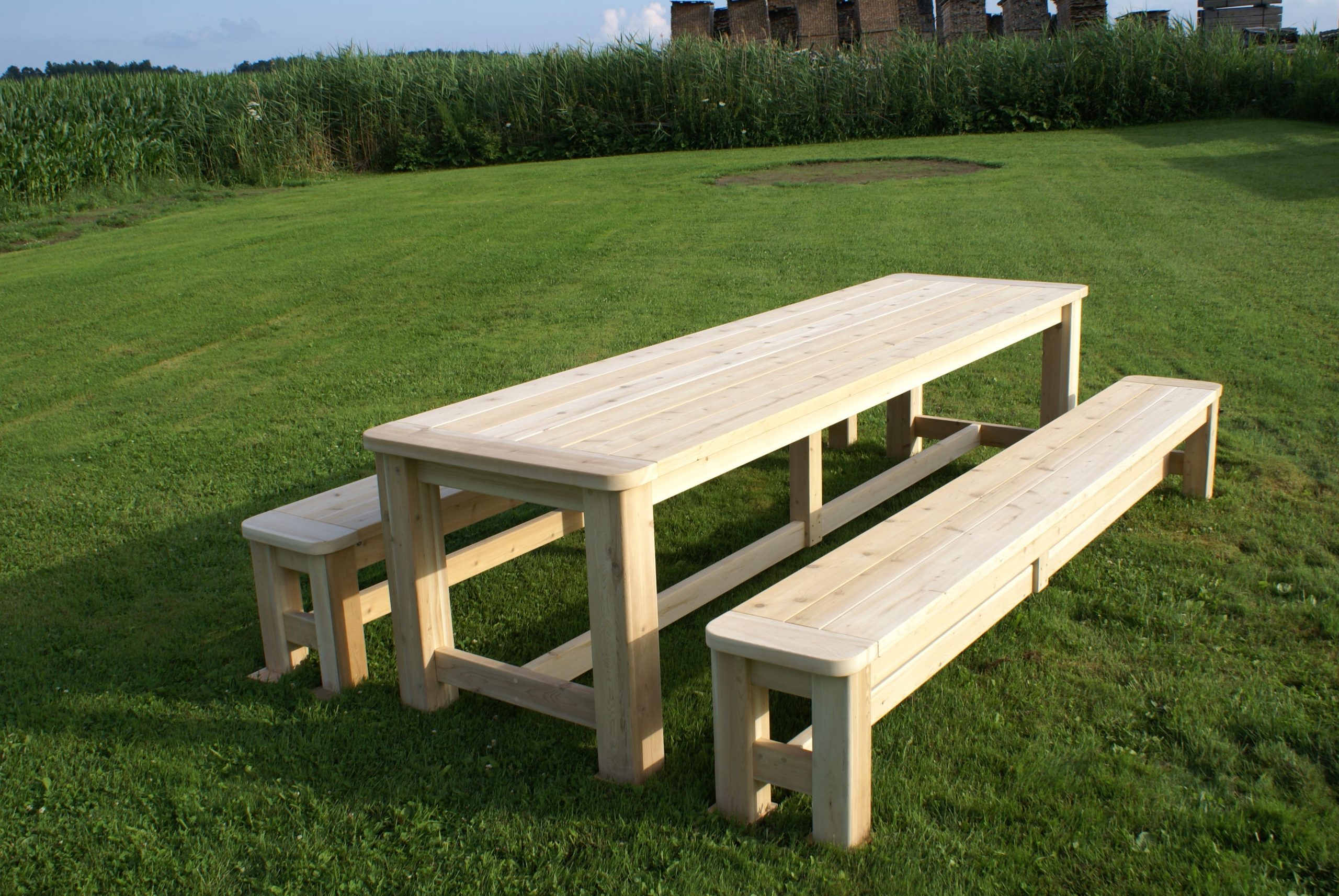 Table de picnic en bois plan gratuit