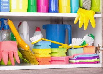 Comment ranger les produits de nettoyage ?