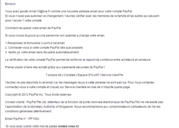 Comment reconnaître un faux mail PayPal ?