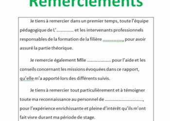 Comment remercier son maître de stage ?