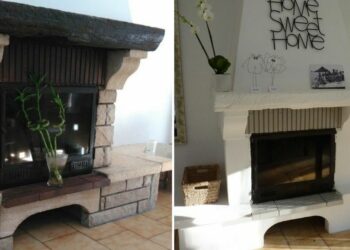 Comment repeindre une cheminée rustique ?