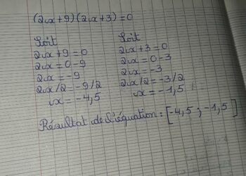 Comment résoudre l'équation 2x 3 0 ?