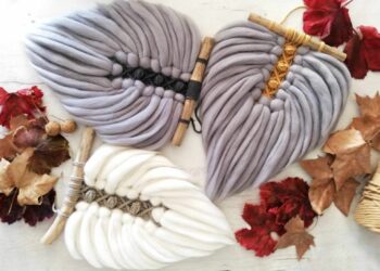 Comment rigidifier une plume en macramé ?